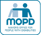 Second logo from the NYC Mayor's Office for People with Disabilities. 